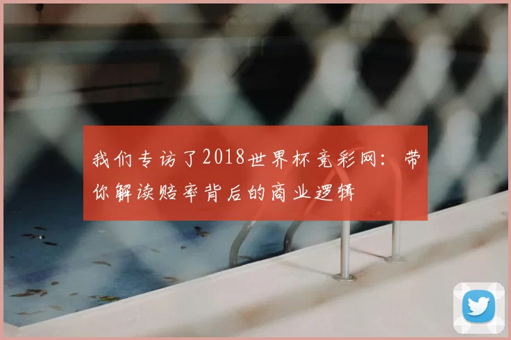 我们专访了2018世界杯竞彩网：带你解读赔率背后的商业逻辑